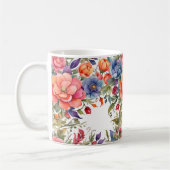 Mug Fleurs aquarelles sereines PD (Gauche)