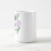 Mug Fleurs aquarelles violettes à la main (Centre)