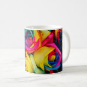 Mug Fleurs arc-en-ciel (Devant droit)