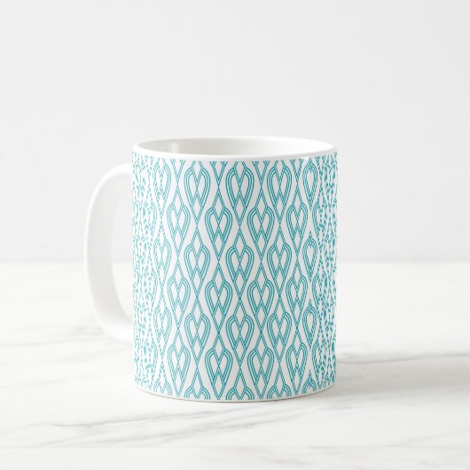 Mug Fleurs Art Déco (Devant gauche)