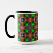 Mug Fleurs Artdeco dans le style rétro (Gauche)
