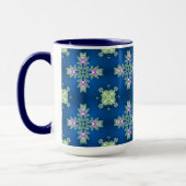Mug Fleurs Artdeco dans le style rétro (Gauche)