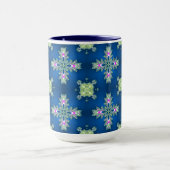 Mug Fleurs Artdeco dans le style rétro (Centre)