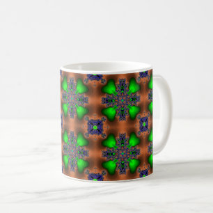 Mug Fleurs Artdeco dans le style rétro