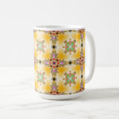 Mug Fleurs Artdeco dans le style rétro (Devant droit)