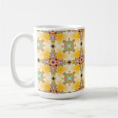 Mug Fleurs Artdeco dans le style rétro (Gauche)