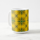 Mug Fleurs Artdeco dans le style rétro (Devant gauche)