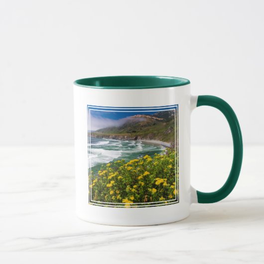 Mug Fleurs au-dessus de la plage de Sand Dollar (Droite)