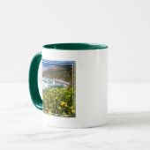 Mug Fleurs au-dessus de la plage de Sand Dollar (Devant gauche)