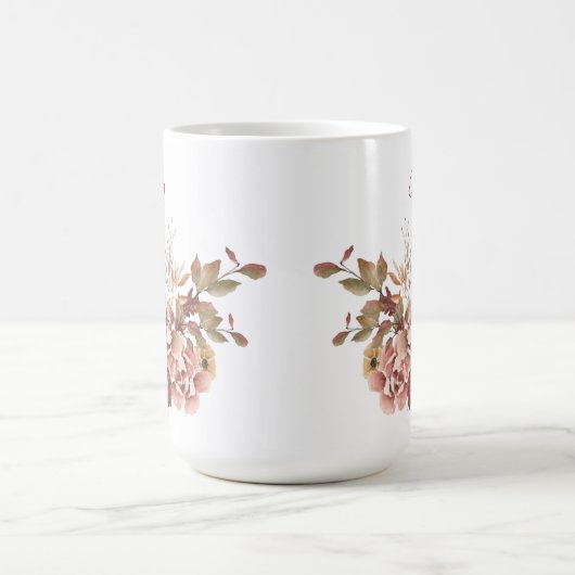 Mug Fleurs Automne Automne Automne Automne Nom Personn (Centre)