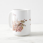Mug Fleurs Automne Automne Automne Automne Nom Personn (Devant gauche)