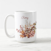 Mug Fleurs Automne Automne Automne Automne Nom Personn (Gauche)
