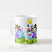 Mug Fleurs Ballons de Soleil (Devant gauche)