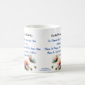 Mug Fleurs Bible Verse Jérémie 29:11 Personnaliser (Centre)