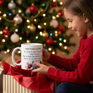 Mug Fleurs Bible Verse Jérémie 29:11 Personnaliser