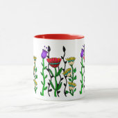 Mug Fleurs blanches colorées (Centre)