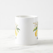 Mug Fleurs Blanches de Fruits de Citron Monogramme Bra (Centre)