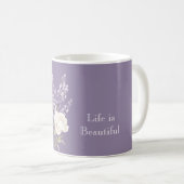 Mug Fleurs blanches de lavande (Devant droit)