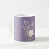 Mug Fleurs blanches de lavande (Devant gauche)
