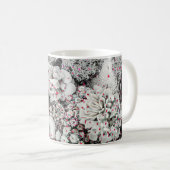 Mug Fleurs blanches et rouges (Devant droit)