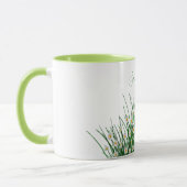 Mug Fleurs blanches fleurs prés vert nom d'été (Gauche)