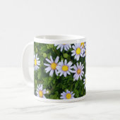 Mug Fleurs blanches jaunes de margarita avec les (Devant gauche)