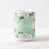Mug Fleurs blanches romantiques Conception de l'aquare (Centre)