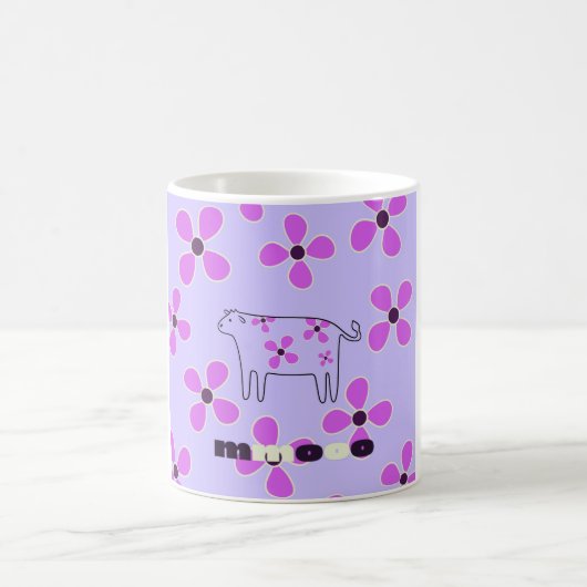 Mug Fleurs blanches roses (Centre)