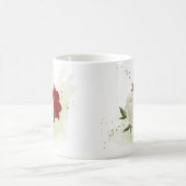 Mug Fleurs blanches rouges feuillage (Centre)