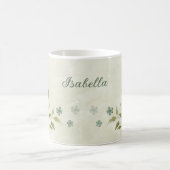 Mug fleurs blanches vert sauge (Centre)