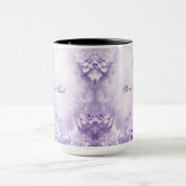 Mug Fleurs Blanches Violettes (Centre)