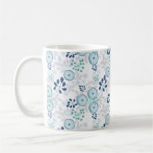 Mug Fleurs bleu clair (Gauche)