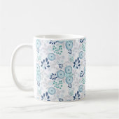 Mug Fleurs bleu clair (Gauche)