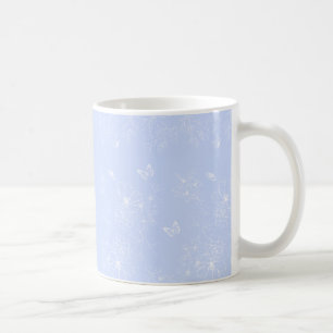 Mug Fleurs bleu clair Motif, Floral, Minimaliste