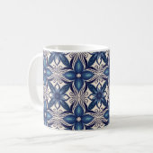 Mug Fleurs bleu glace (Devant gauche)