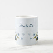 Mug fleurs bleu marine clair (Centre)