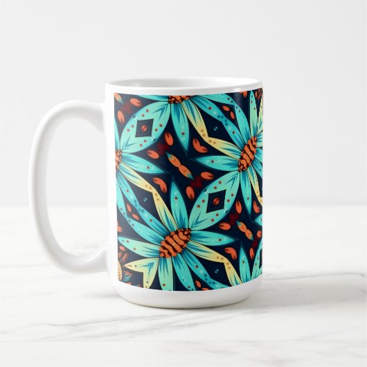 Mug Fleurs bleues (Gauche)
