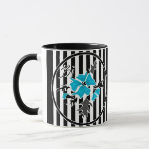 Mug Fleurs bleues abstraites sans couture florales bla