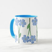 Mug Fleurs bleues alternatives (Devant gauche)