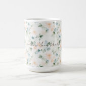Mug Fleurs Bleues de Pêche   (Centre)
