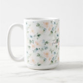Mug Fleurs Bleues de Pêche   (Gauche)