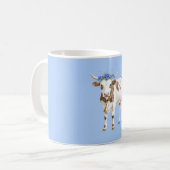 Mug Fleurs Bleues de Vache (Devant gauche)