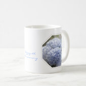 Mug Fleurs bleues d'hortensia de diamants (Devant droit)