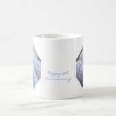 Mug Fleurs bleues d'hortensia de diamants (Centre)