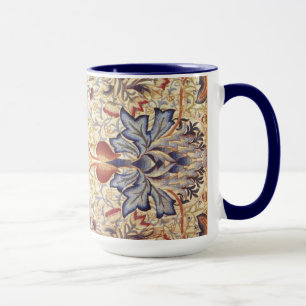 Mug Fleurs Bleues Et Or