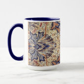Mug Fleurs Bleues Et Or (Gauche)