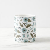 Mug Fleurs bleues et vertes (Centre)