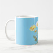 Mug Fleurs Bleues Jaunes Blanches (Gauche)