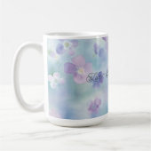 Mug Fleurs Bleues Lavande Blanches Violettes (Gauche)