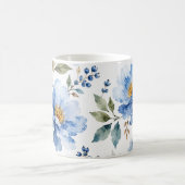 Mug Fleurs Bleues Romantiques (Centre)